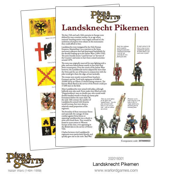 Pike & Shotte - Landsknecht Pikemen