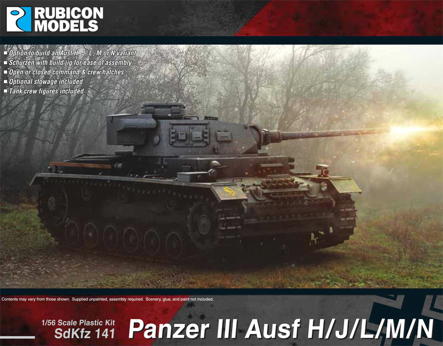 Rubicon Miniatures - Panzer III Ausf H / J / L / M / N