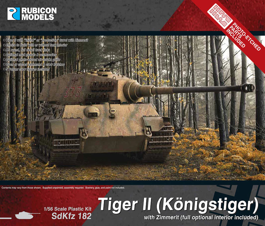 Rubicon Miniatures - Tiger II (Konigstiger) with Zimmerit