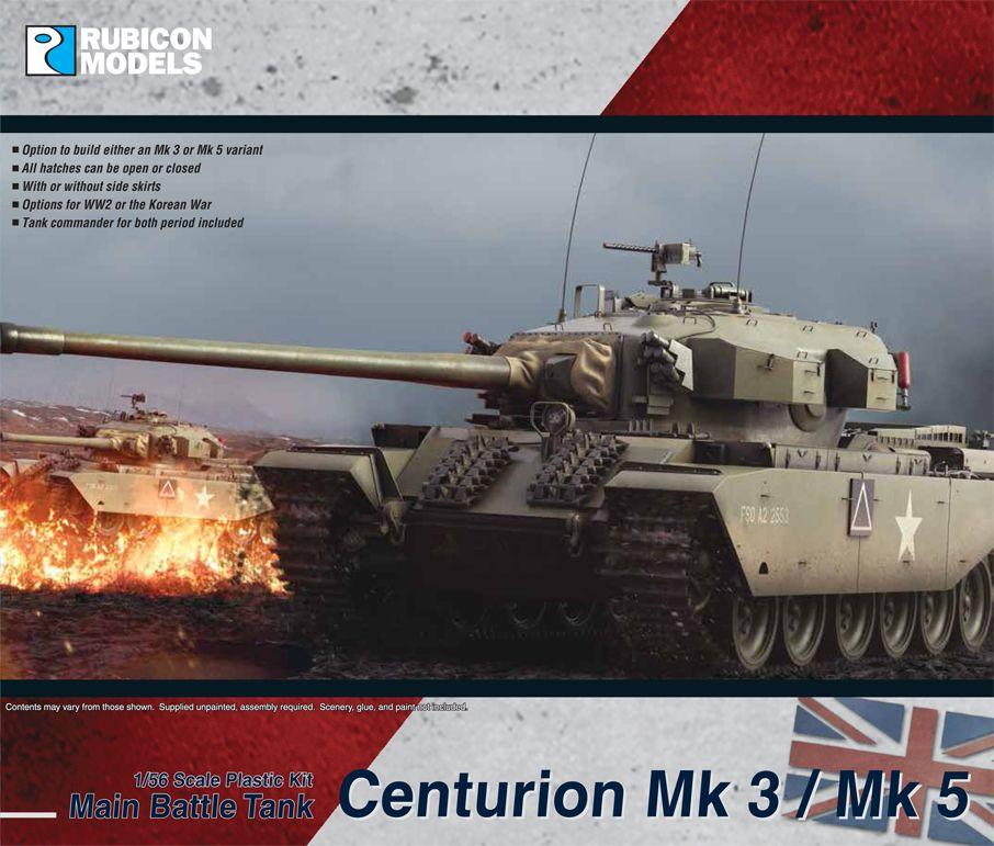 Rubicon Miniatures - Centurion Mk 3 / Mk 5 - Main Battle Tank