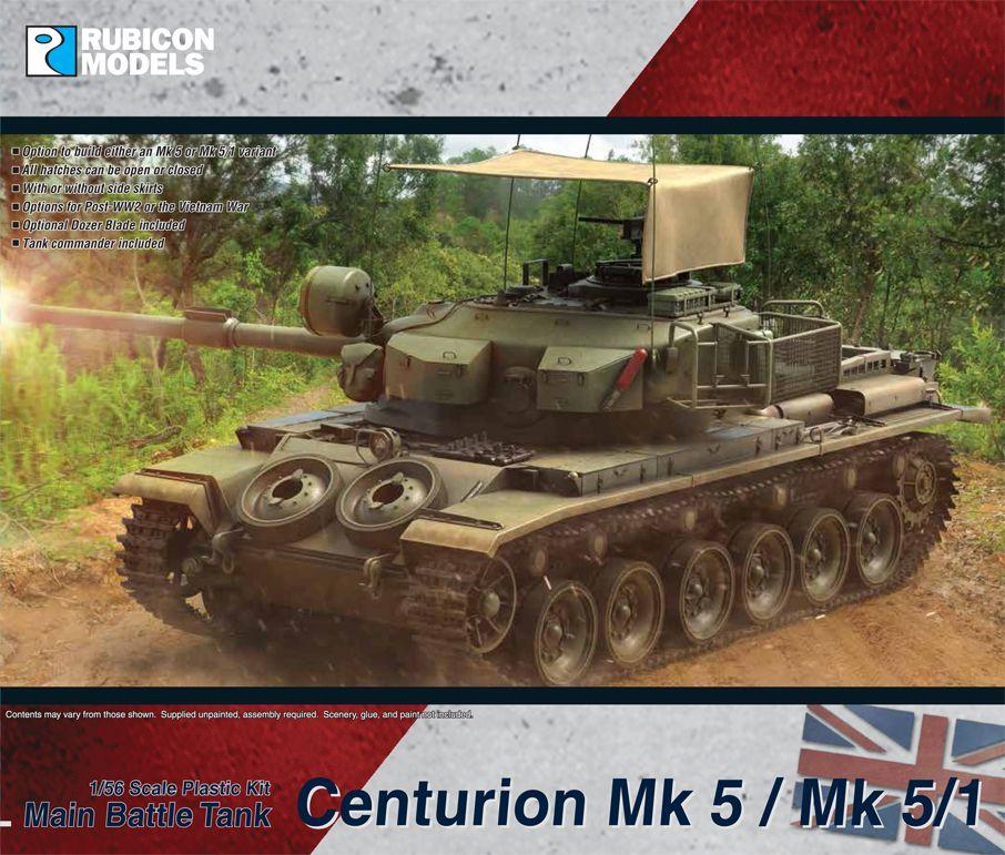 Rubicon Miniatures - Centurion Mk 5 / Mk 5/1 - Main Battle Tank