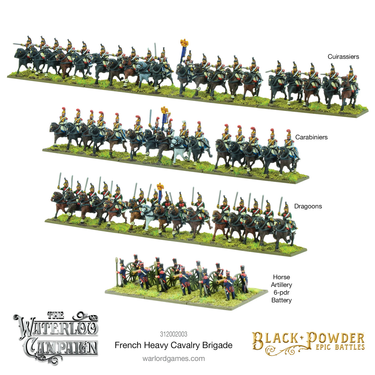 Epic Battles: Waterloo - French Heavy Cavalry Brigade