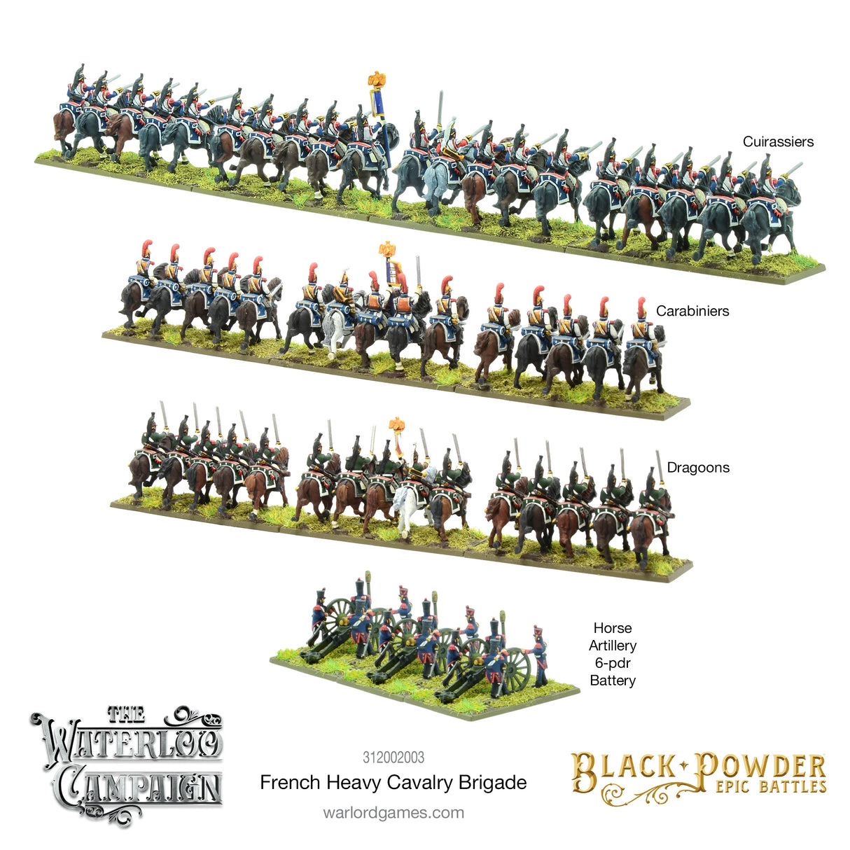 Epic Battles: Waterloo - French Heavy Cavalry Brigade
