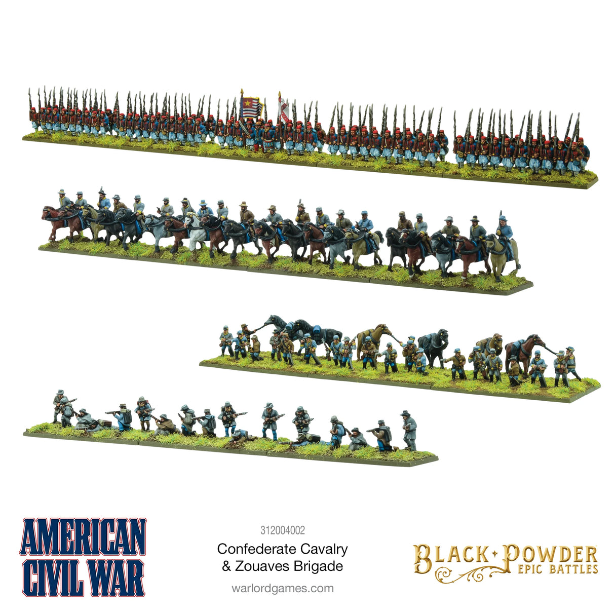 Epic Battles: American Civil War - Confederate Cavalry & Zouaves Brigade