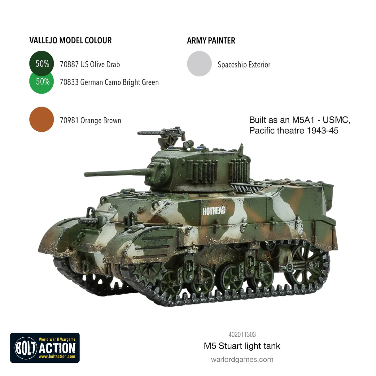Bolt Action - M5 Stuart Light Tank