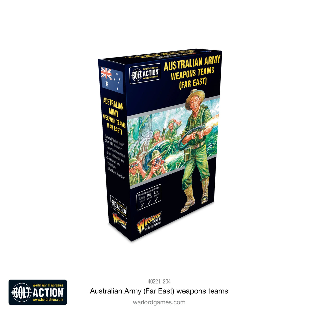 Bolt Action - Australian Army Weapons Teams (Far East)