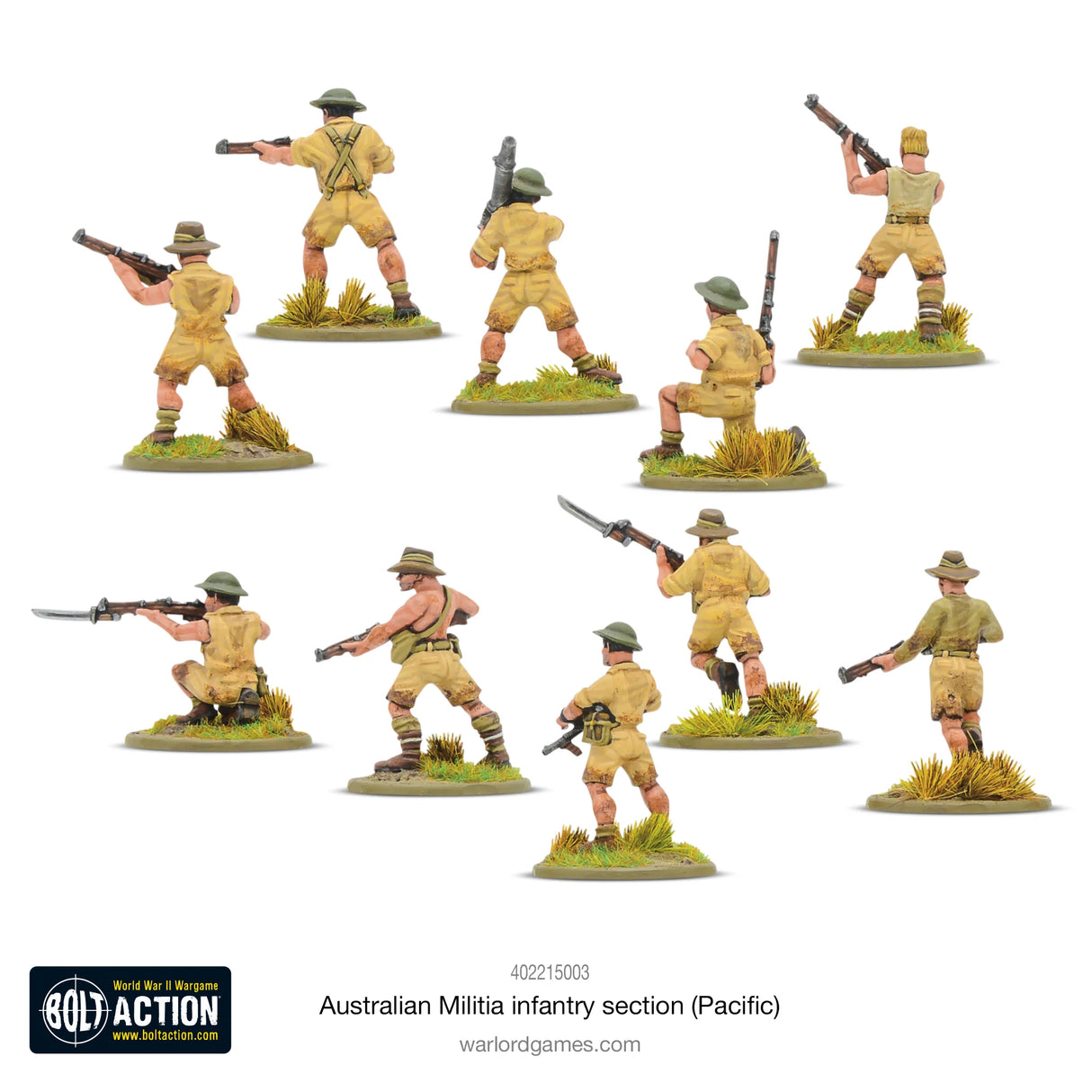 Bolt Action - Australian Militia Infantry Section
