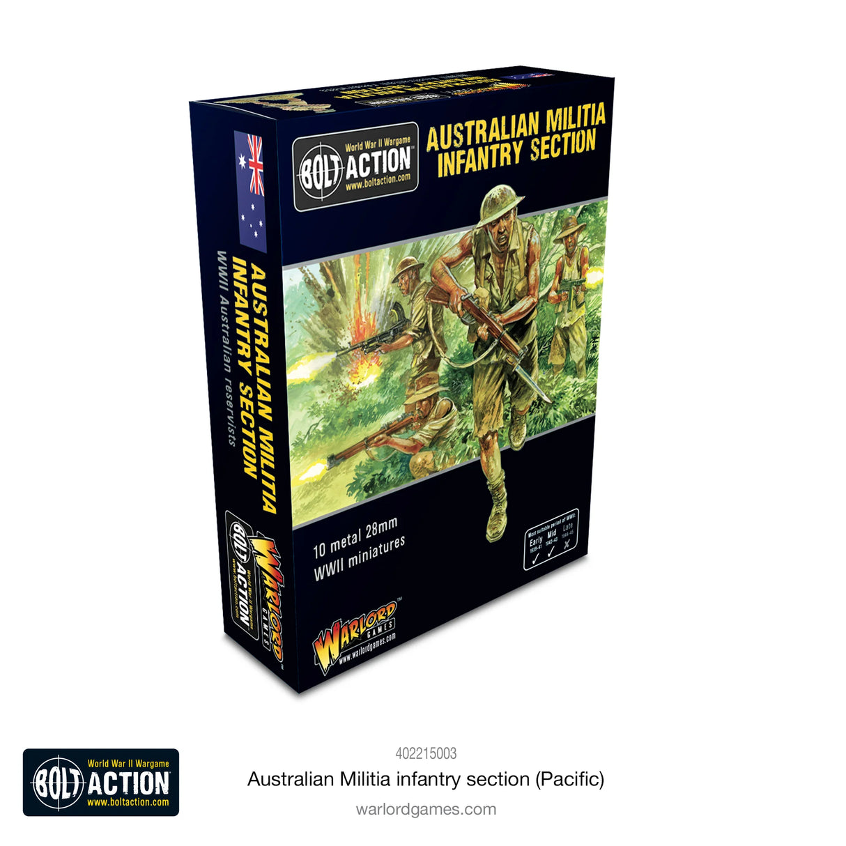 Bolt Action - Australian Militia Infantry Section