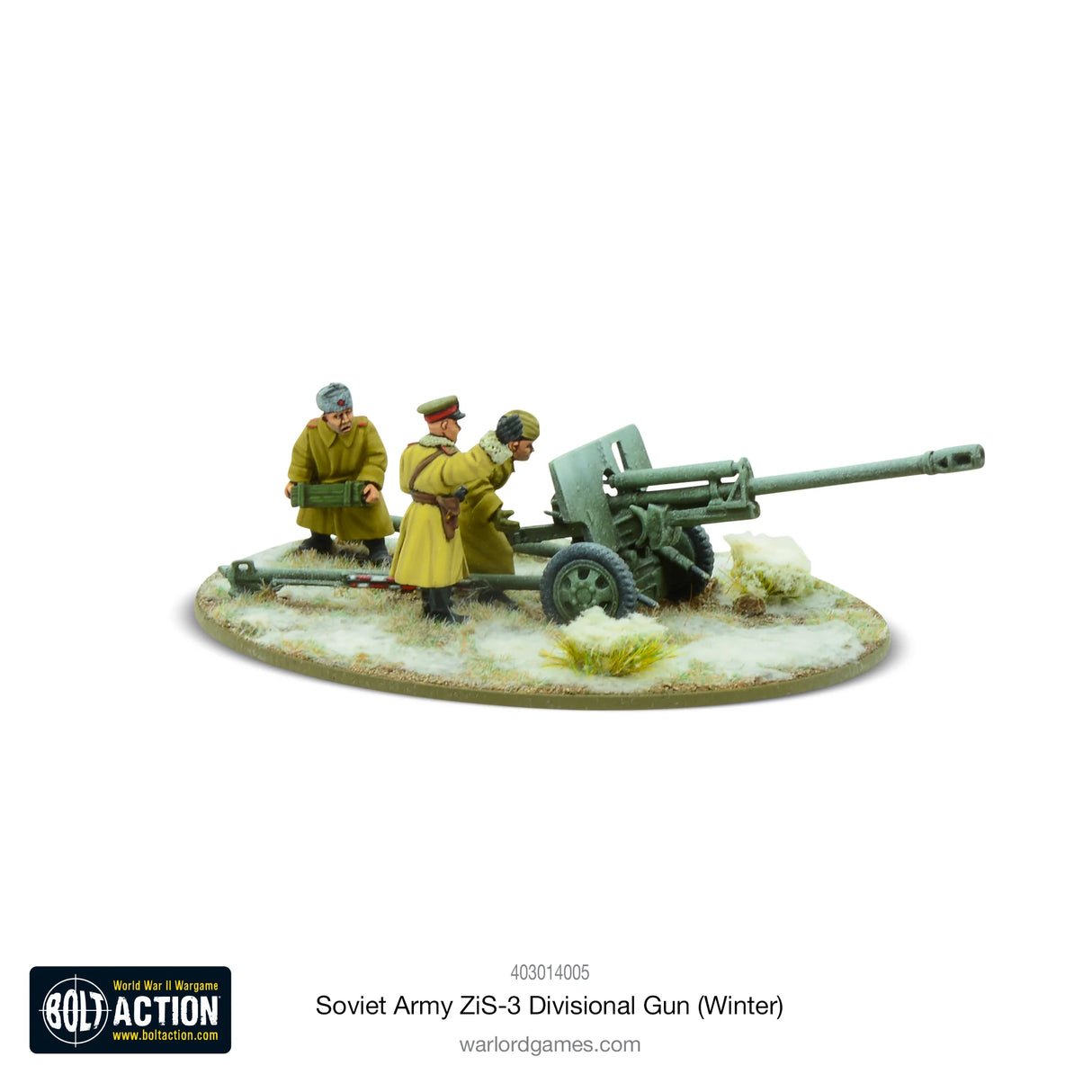 Bolt Action - Soviet ZIS-3 Divisional Gun (Winter)