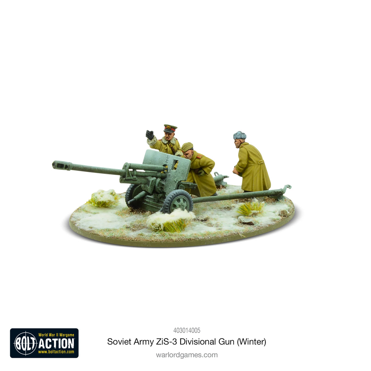 Bolt Action - Soviet ZIS-3 Divisional Gun (Winter)