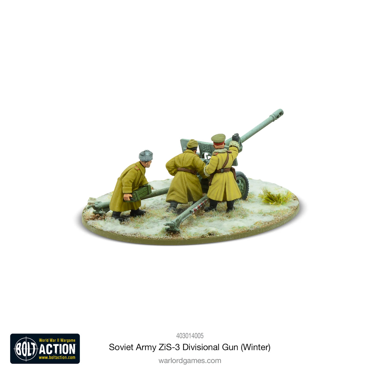 Bolt Action - Soviet ZIS-3 Divisional Gun (Winter)
