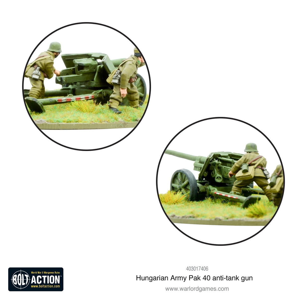 Bolt Action - Hungarian Army PaK 40 Anti-Tank Gun