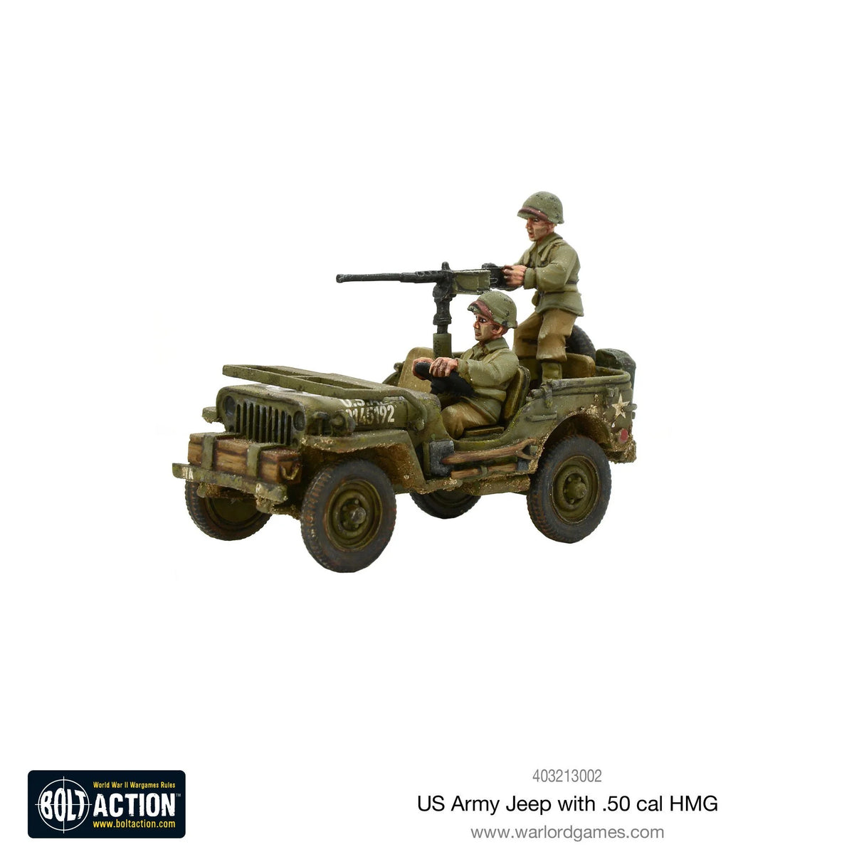 Bolt Action - US Army Jeep With 50 Cal HMG