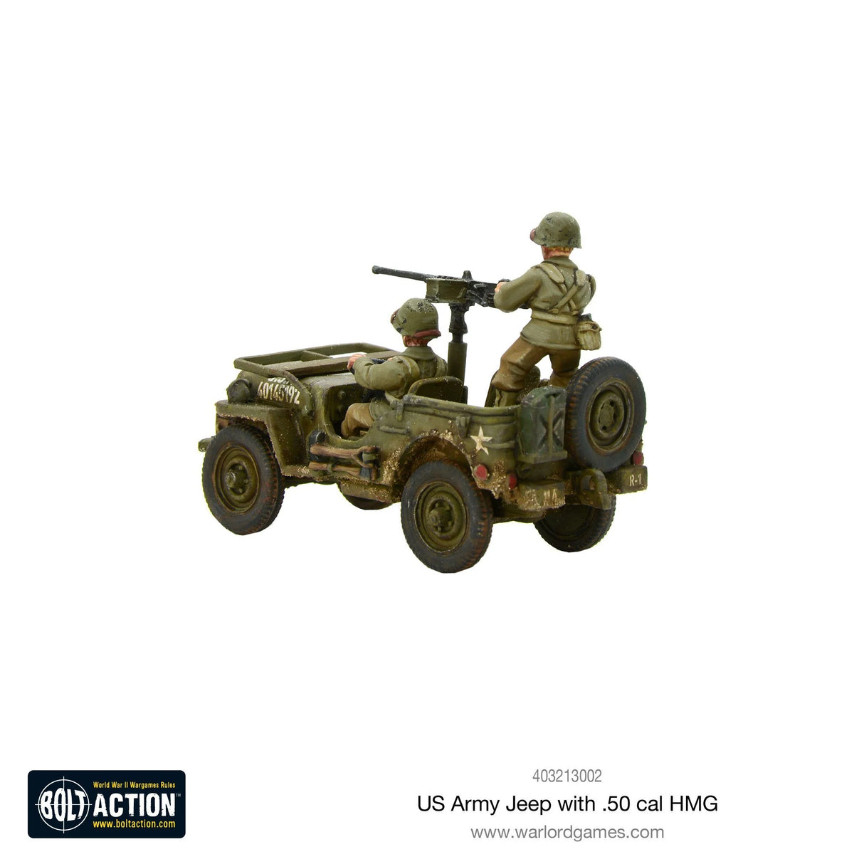 Bolt Action - US Army Jeep With 50 Cal HMG