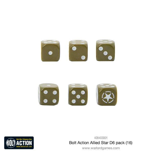 Bolt Action - D6 Dice: Allied Star