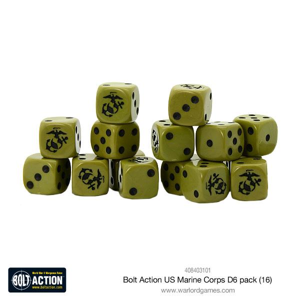 Bolt Action - D6 Dice: US Marine Corps