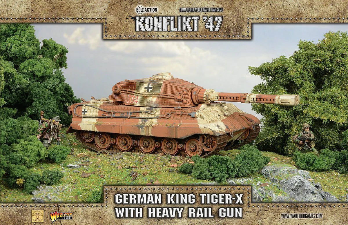 Konflikt '47 - Axis: King Tiger-X with Heavy Rail Gun