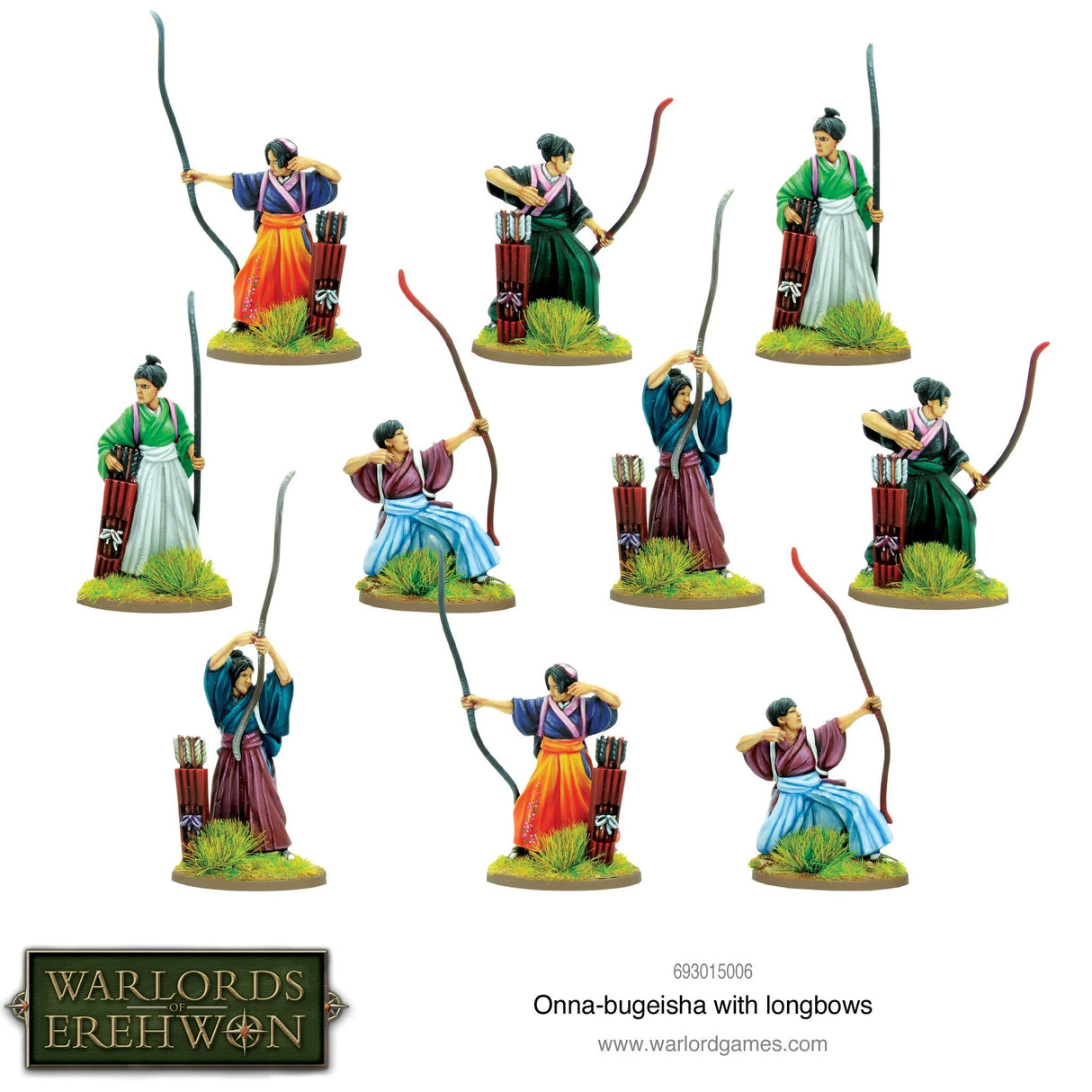 Warlords of Erehwon - Onna-Bugeisha with Longbows