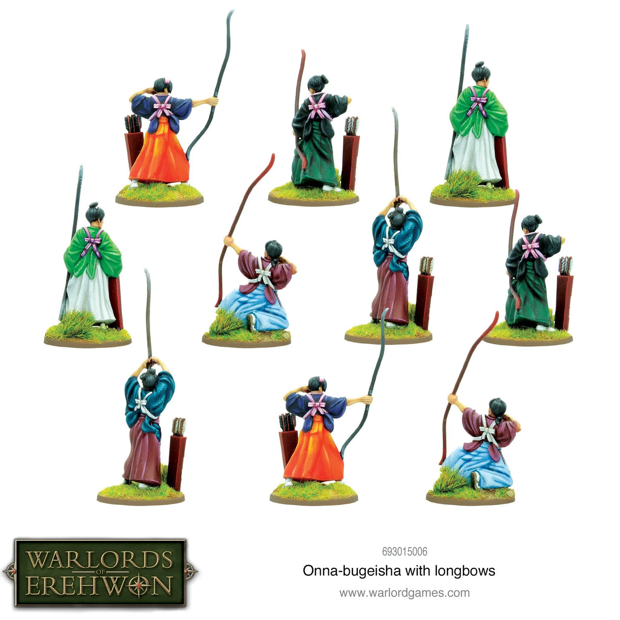 Warlords of Erehwon - Onna-Bugeisha with Longbows