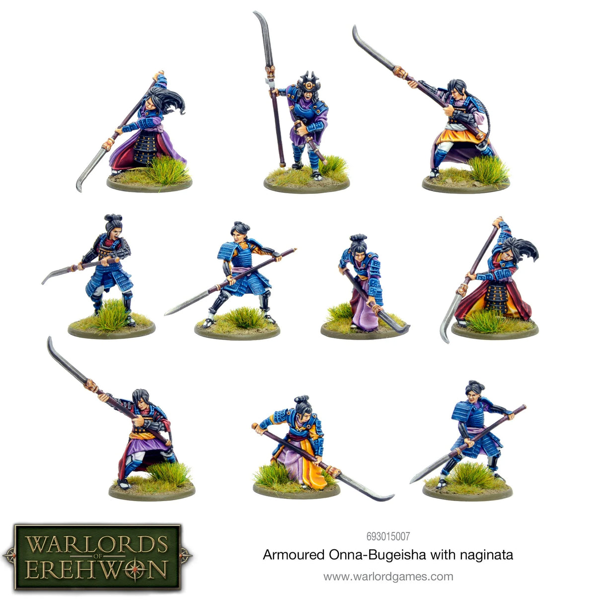 Warlords of Erehwon - Armoured Onna-Bugeisha with Naginata
