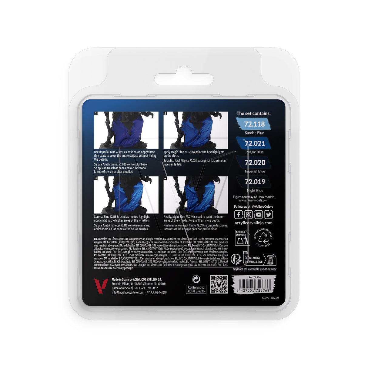 Vallejo - Game Colour - Blue Color Set