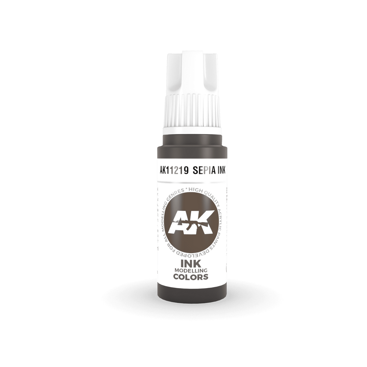 AK Interactive - 3 Gen Acrylics - Sepia Ink 17ml