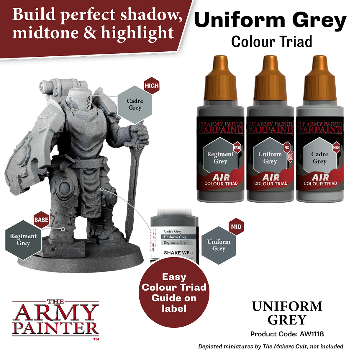 The Army Painter - Warpaints Air: Uniform Grey