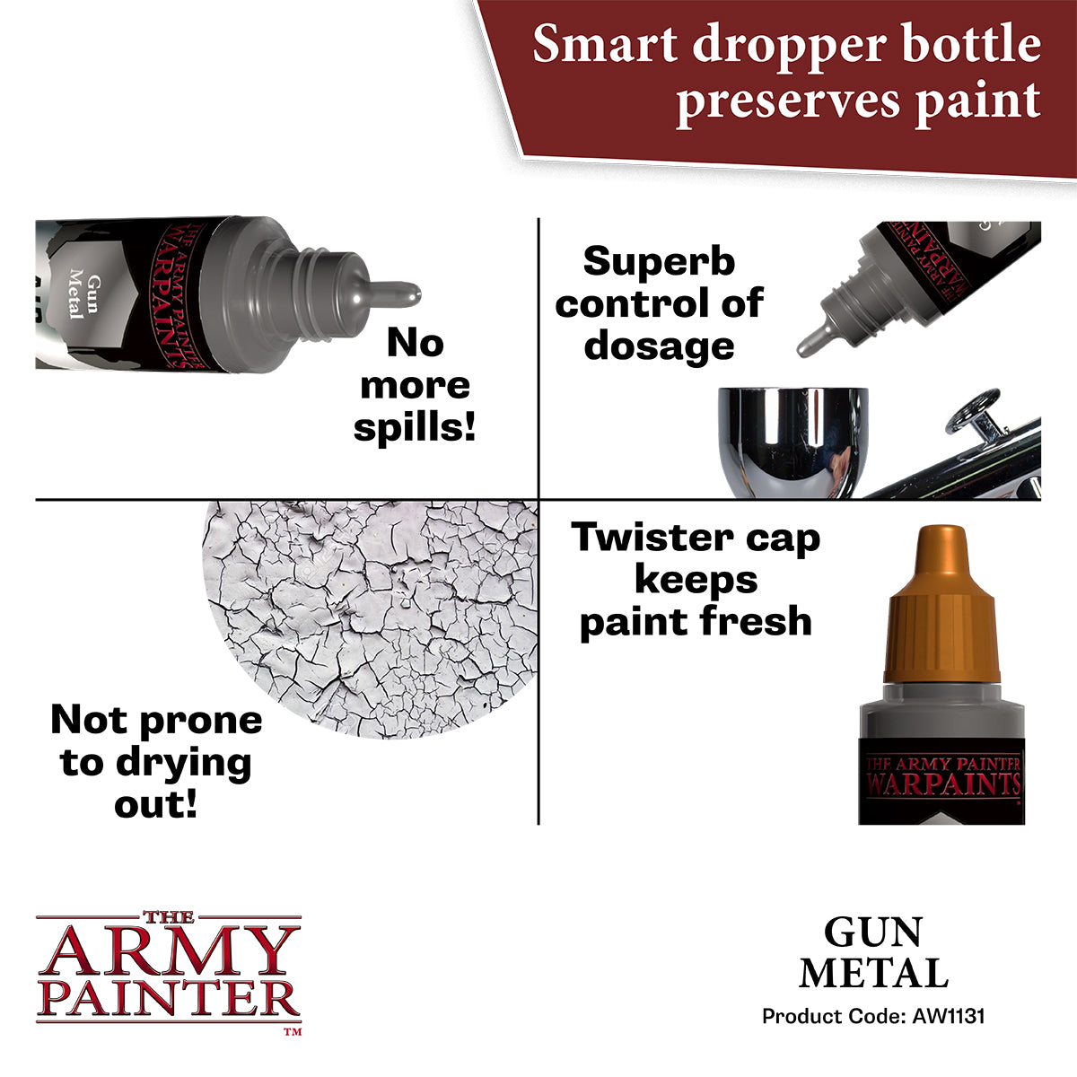 The Army Painter - Warpaints Air Metallics: Gun Metal