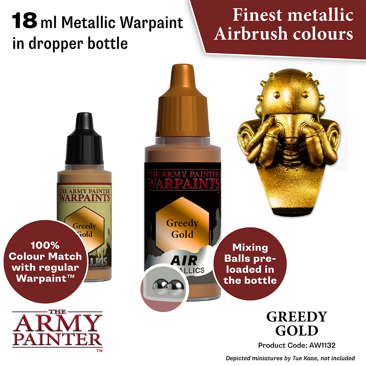 The Army Painter - Warpaints Air Metallics: Greedy Gold