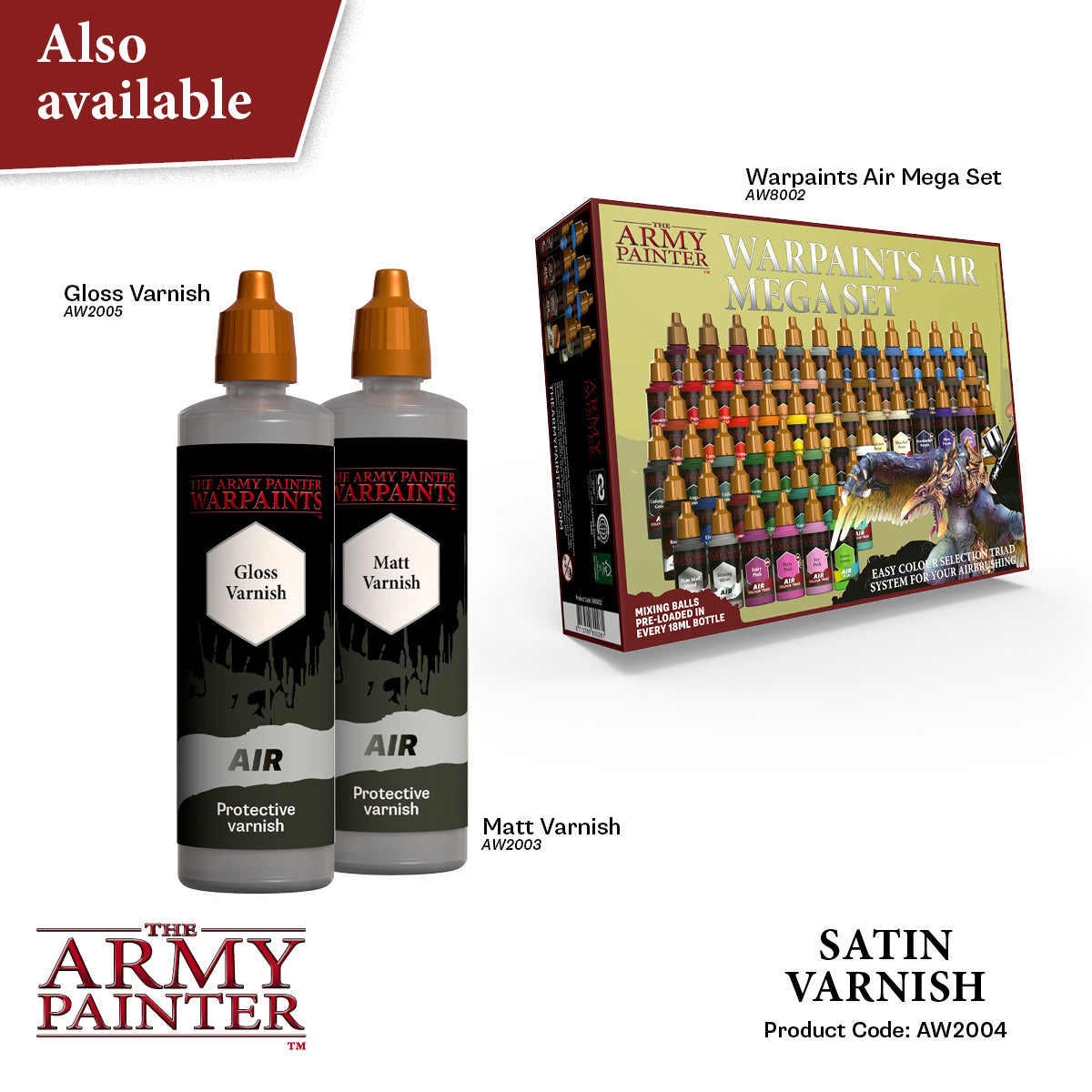The Army Painter - Warpaints Air Accessories: Aegis Suit Satin Varnish