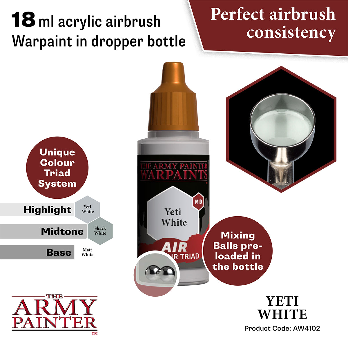 The Army Painter - Warpaints Air: Yeti White