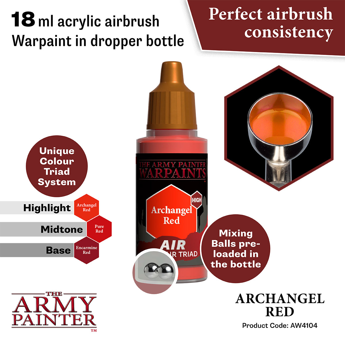 The Army Painter - Warpaints Air: Archangel Red