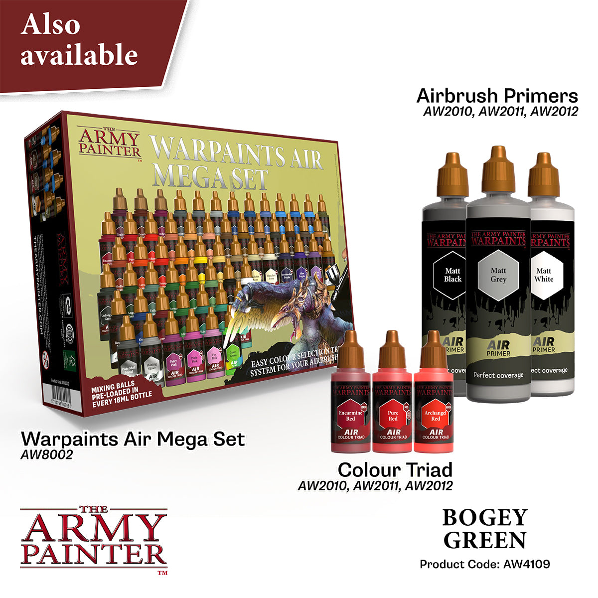 The Army Painter - Warpaints Air: Bogey Green