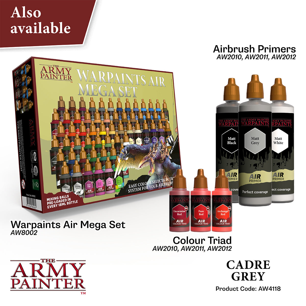 The Army Painter - Warpaints Air: Cadre Grey