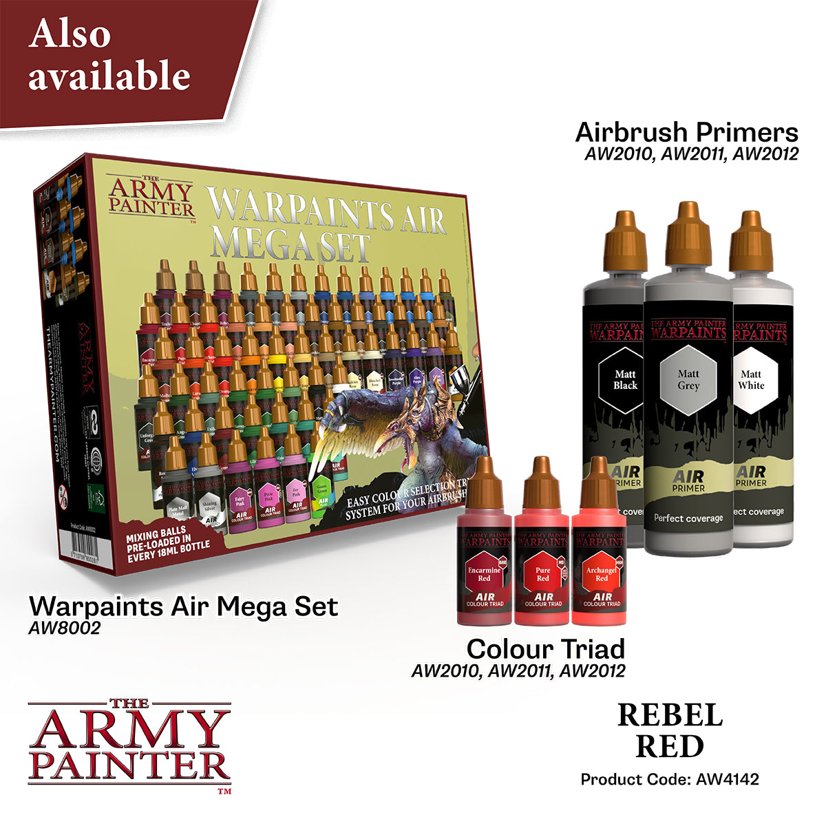 The Army Painter - Warpaints Air: Rebel Red
