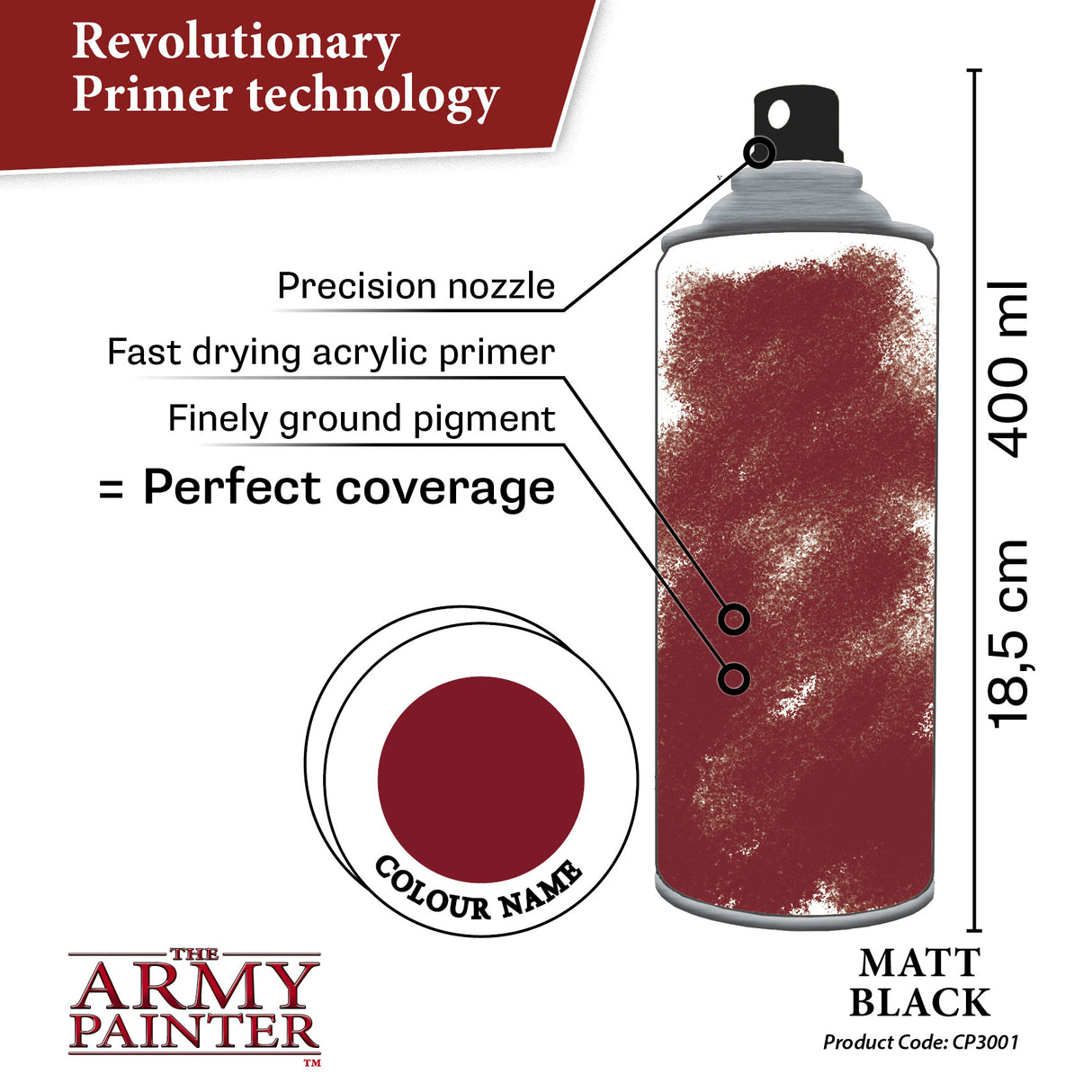 The Army Painter - Colour Primer: Matt Black
