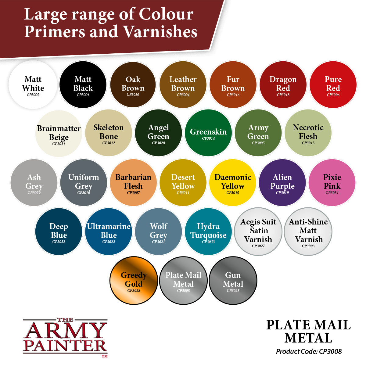 The Army Painter - Colour Primer: Plate Mail Metal