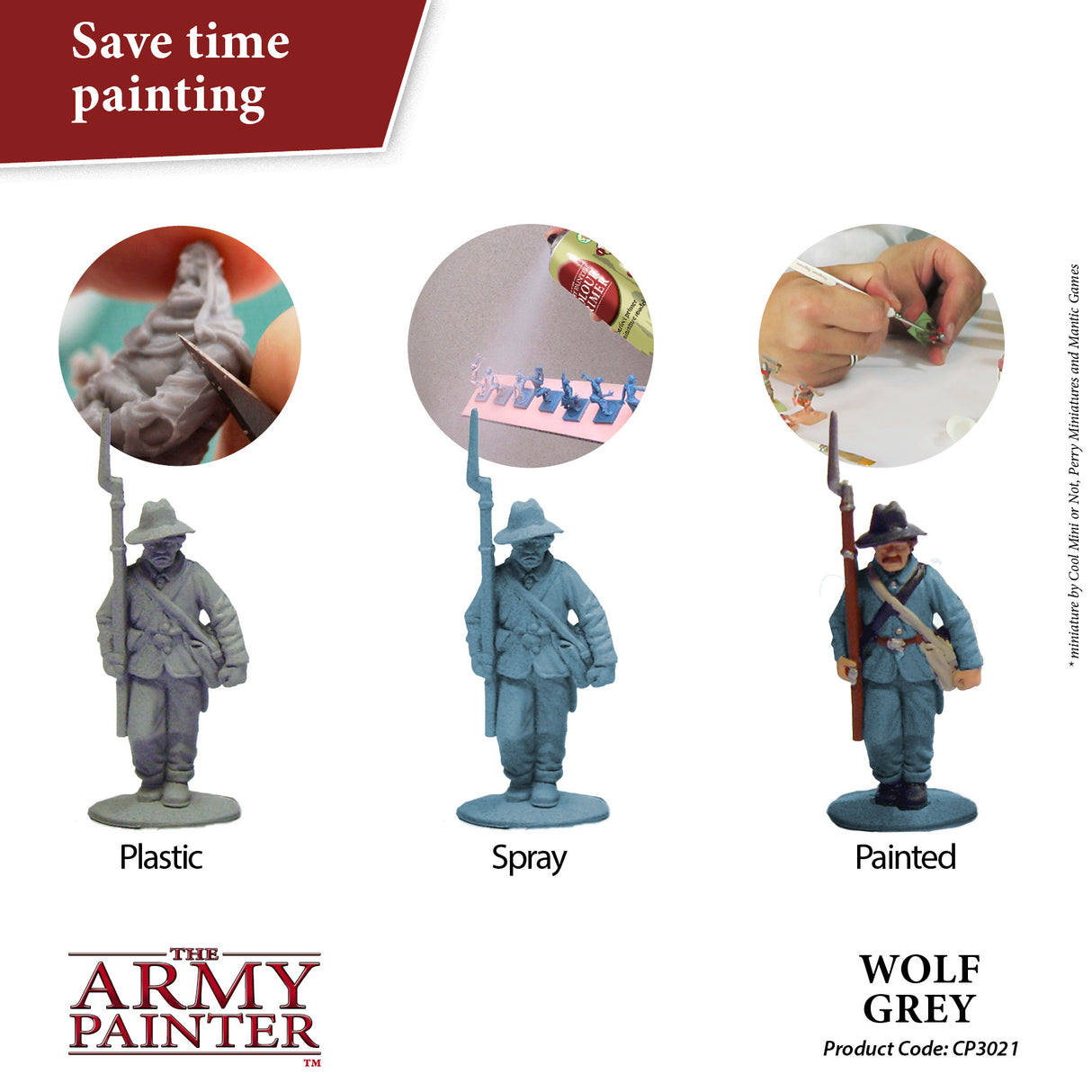 The Army Painter - Colour Primer: Wolf Grey