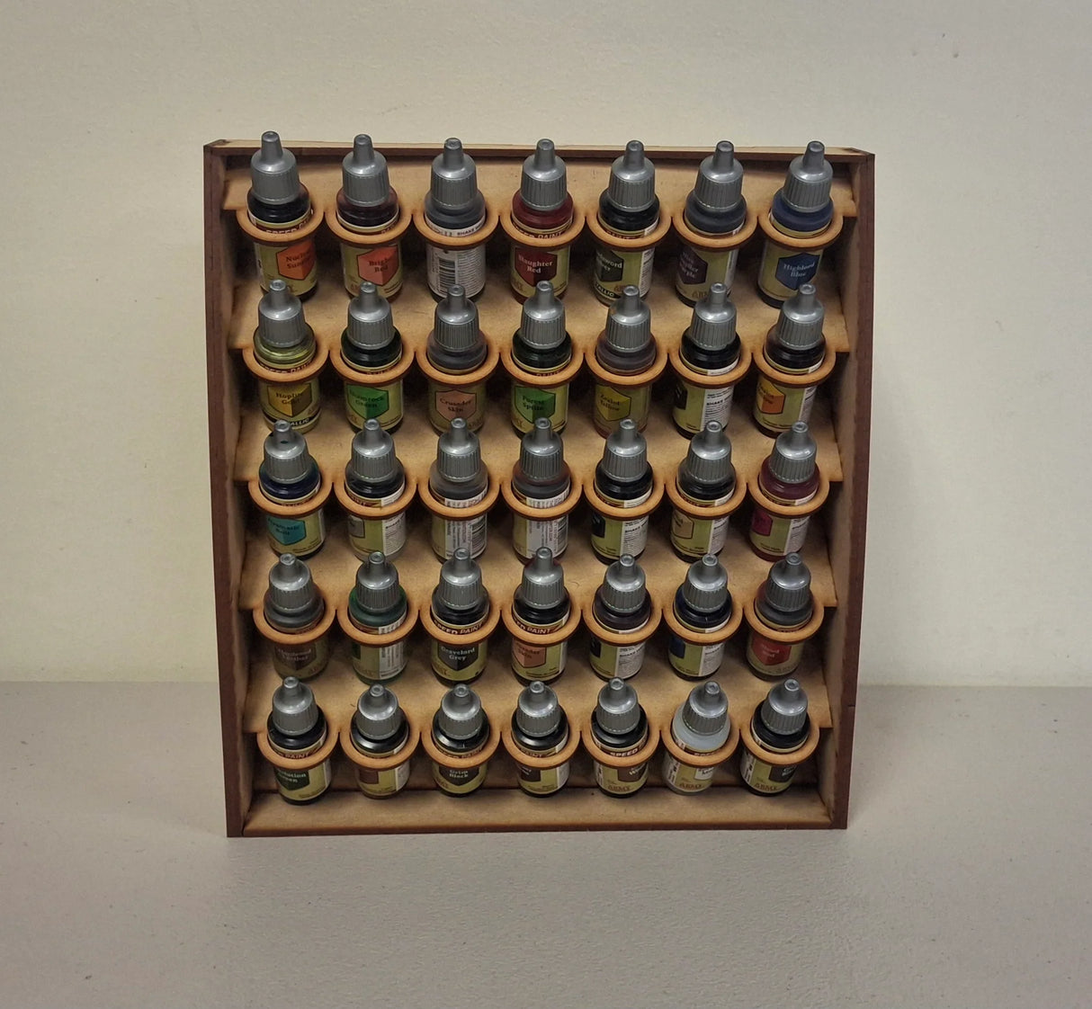 Dark Castle Terrain - Paint Station: 35 Dropper Bottle Paint Rack