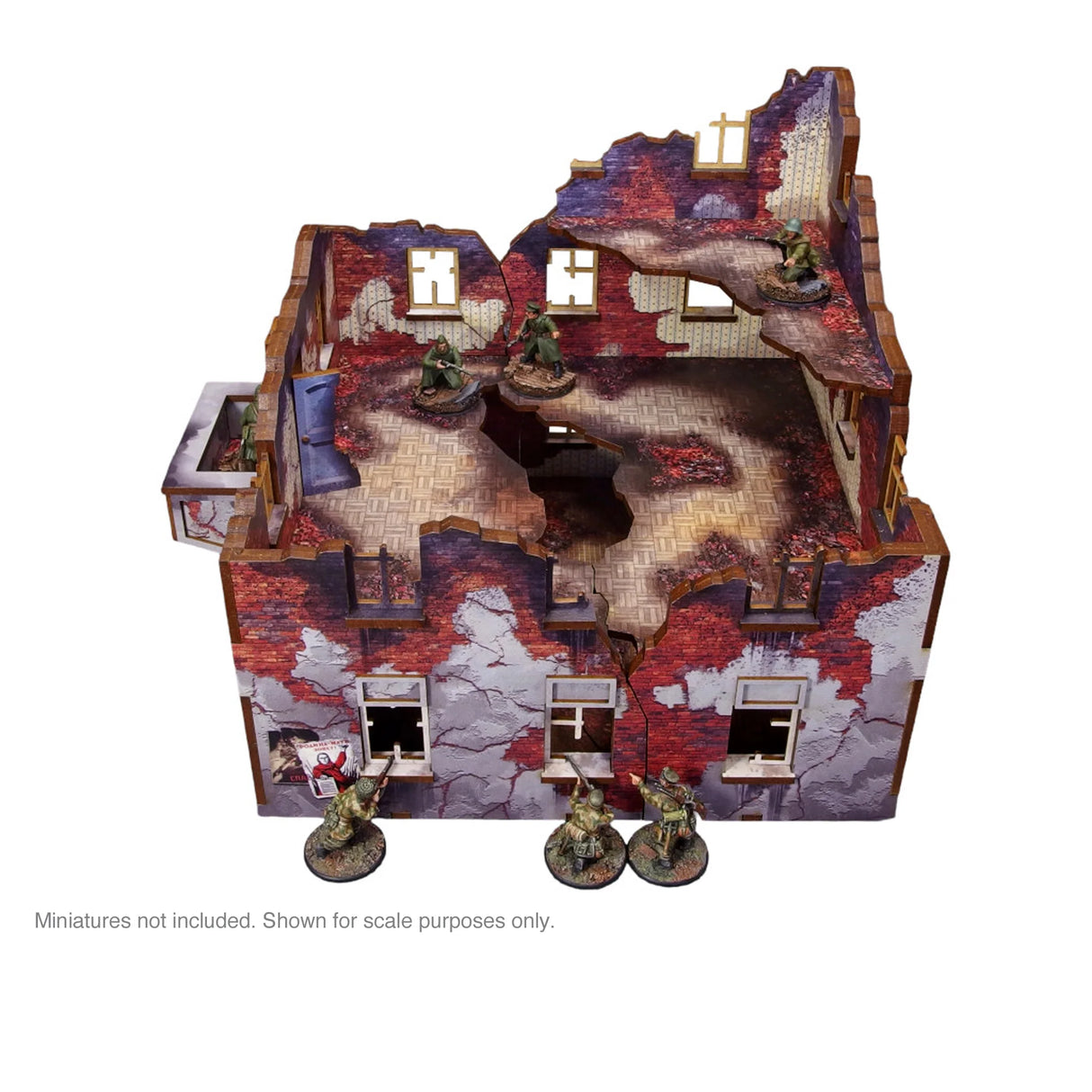 Micro Art Studio - Pre-Painted WW2 Ostfront Stalingrad Apartment Block Back