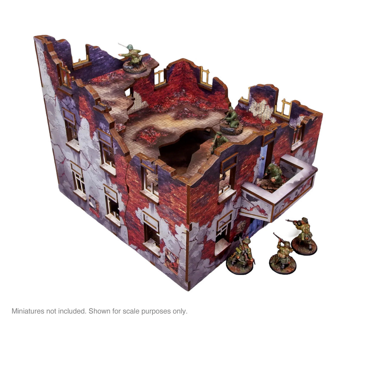 Micro Art Studio - Pre-Painted WW2 Ostfront Stalingrad Apartment Block Back