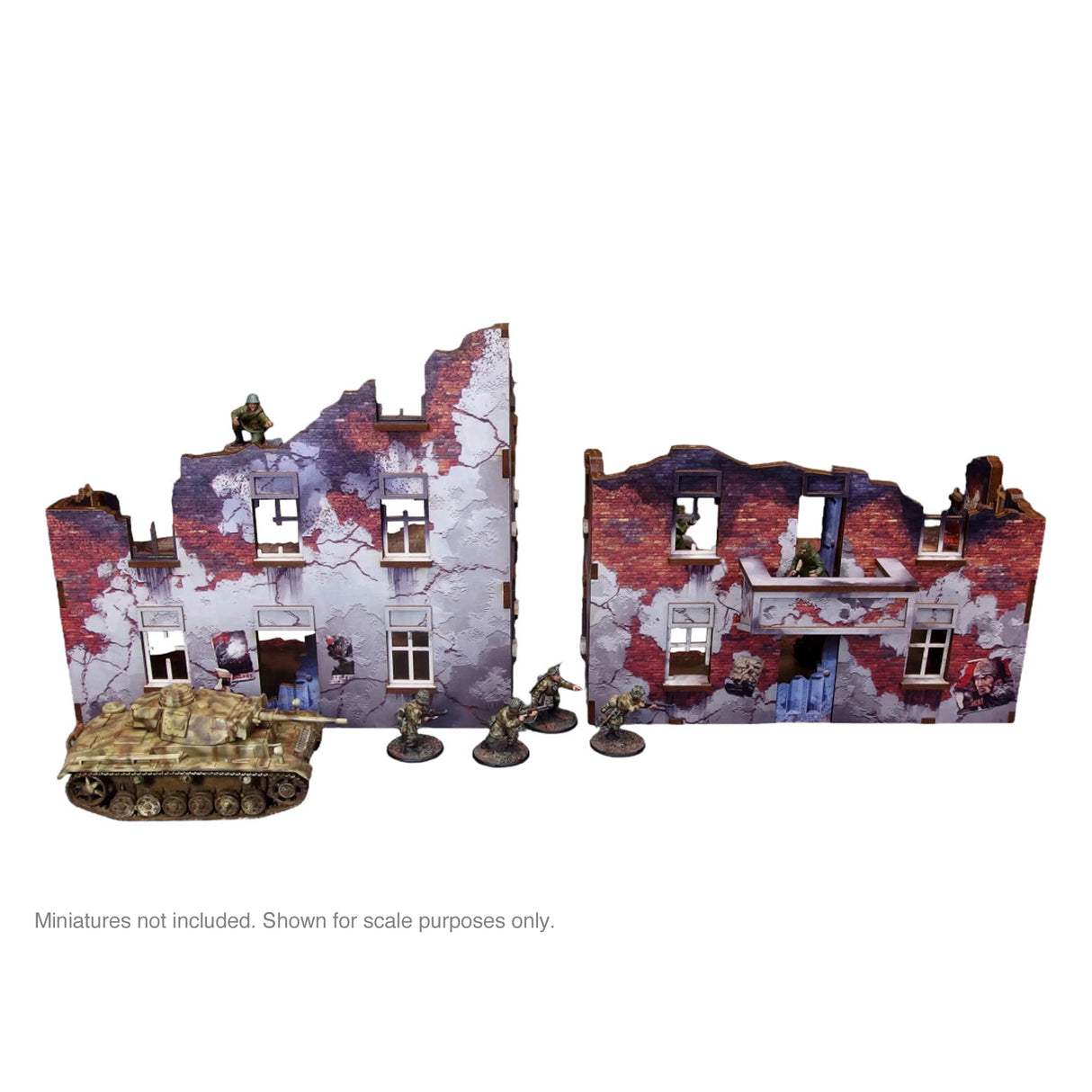 Micro Art Studio - Pre-Painted WW2 Ostfront Stalingrad Apartment Block Back