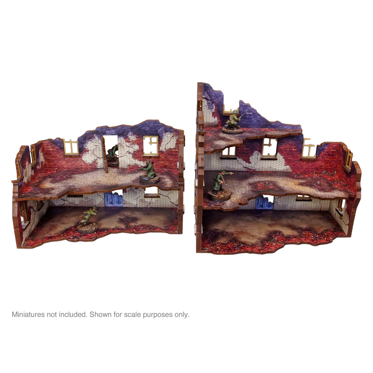 Micro Art Studio - Pre-Painted WW2 Ostfront Stalingrad Apartment Block Back