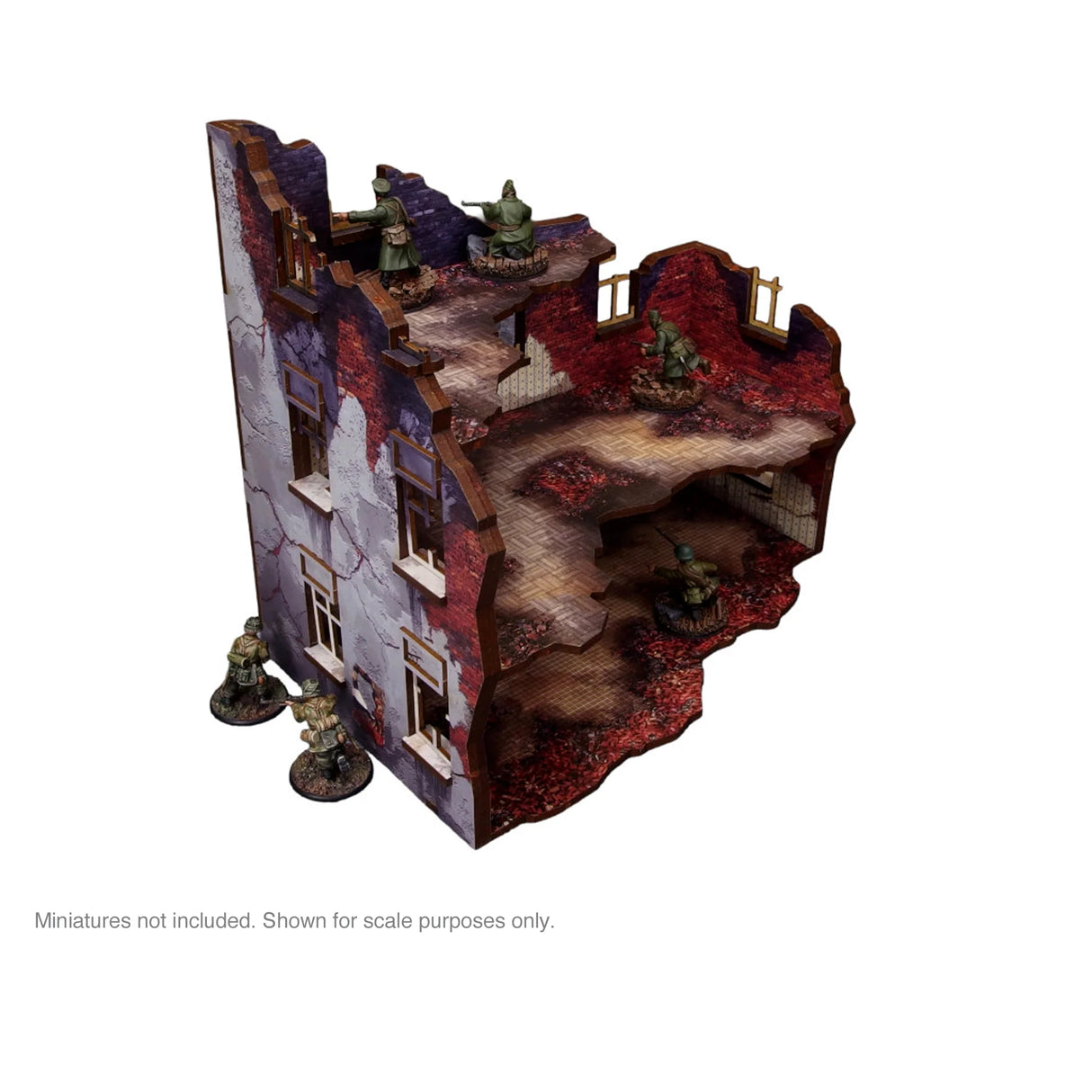 Micro Art Studio - Pre-Painted WW2 Ostfront Stalingrad Apartment Block Front