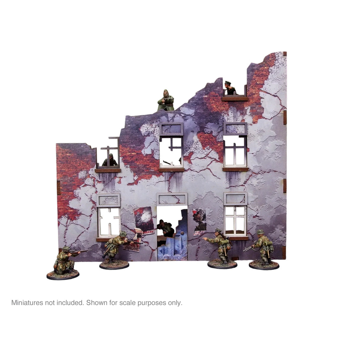 Micro Art Studio - Pre-Painted WW2 Ostfront Stalingrad Apartment Block Front