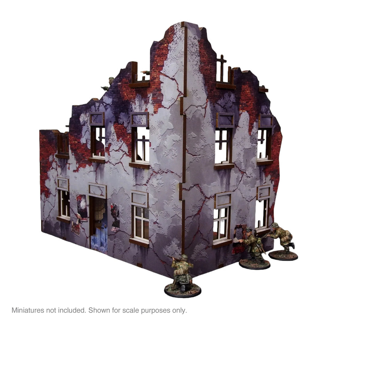 Micro Art Studio - Pre-Painted WW2 Ostfront Stalingrad Apartment Block Front