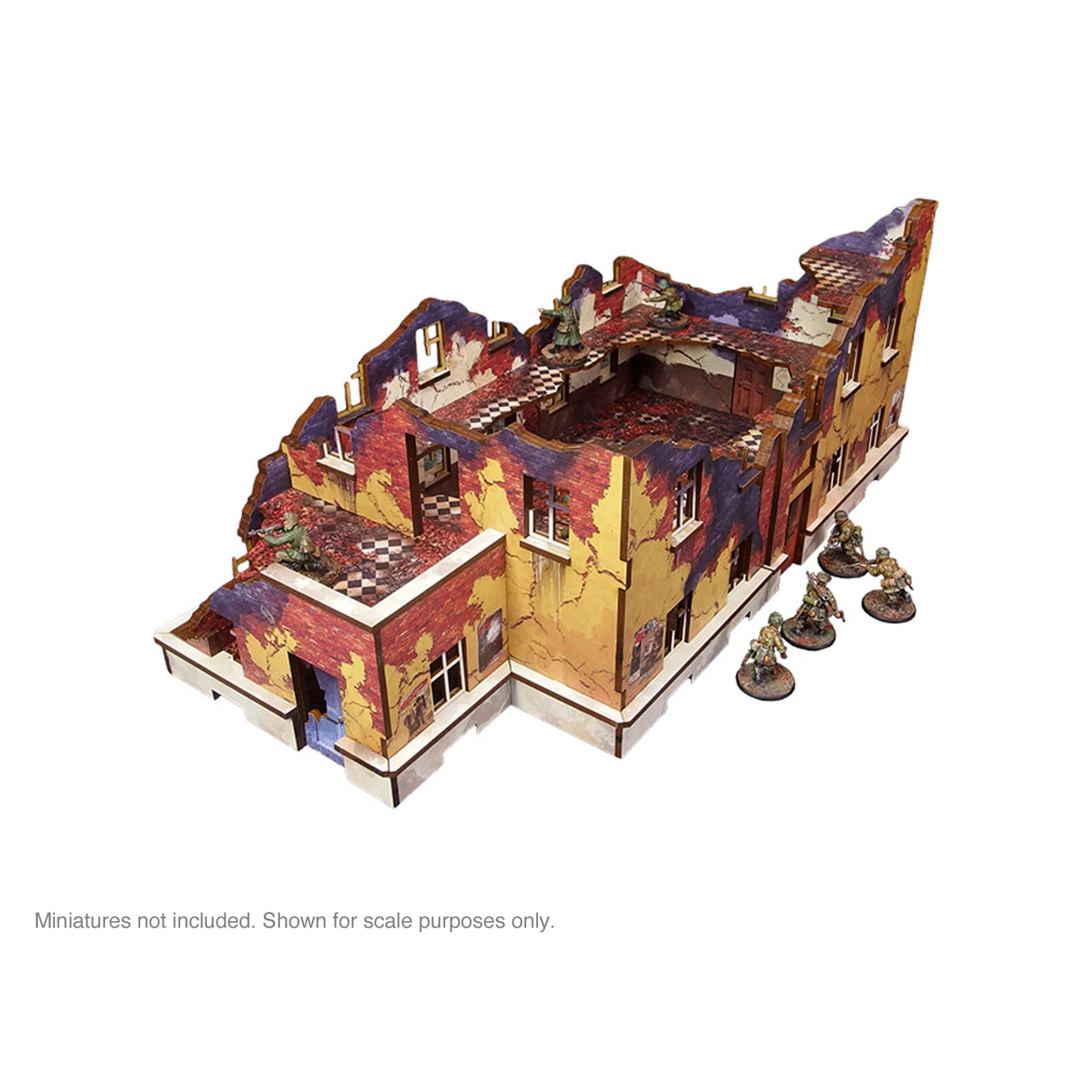 Micro Art Studio - Pre-Painted WW2 Ostfront Stalingrad School Right (With 3rd Floor)