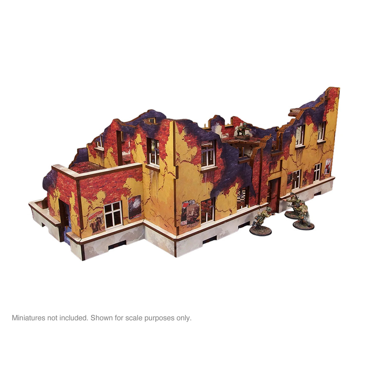 Micro Art Studio - Pre-Painted WW2 Ostfront Stalingrad School Right (With 3rd Floor)