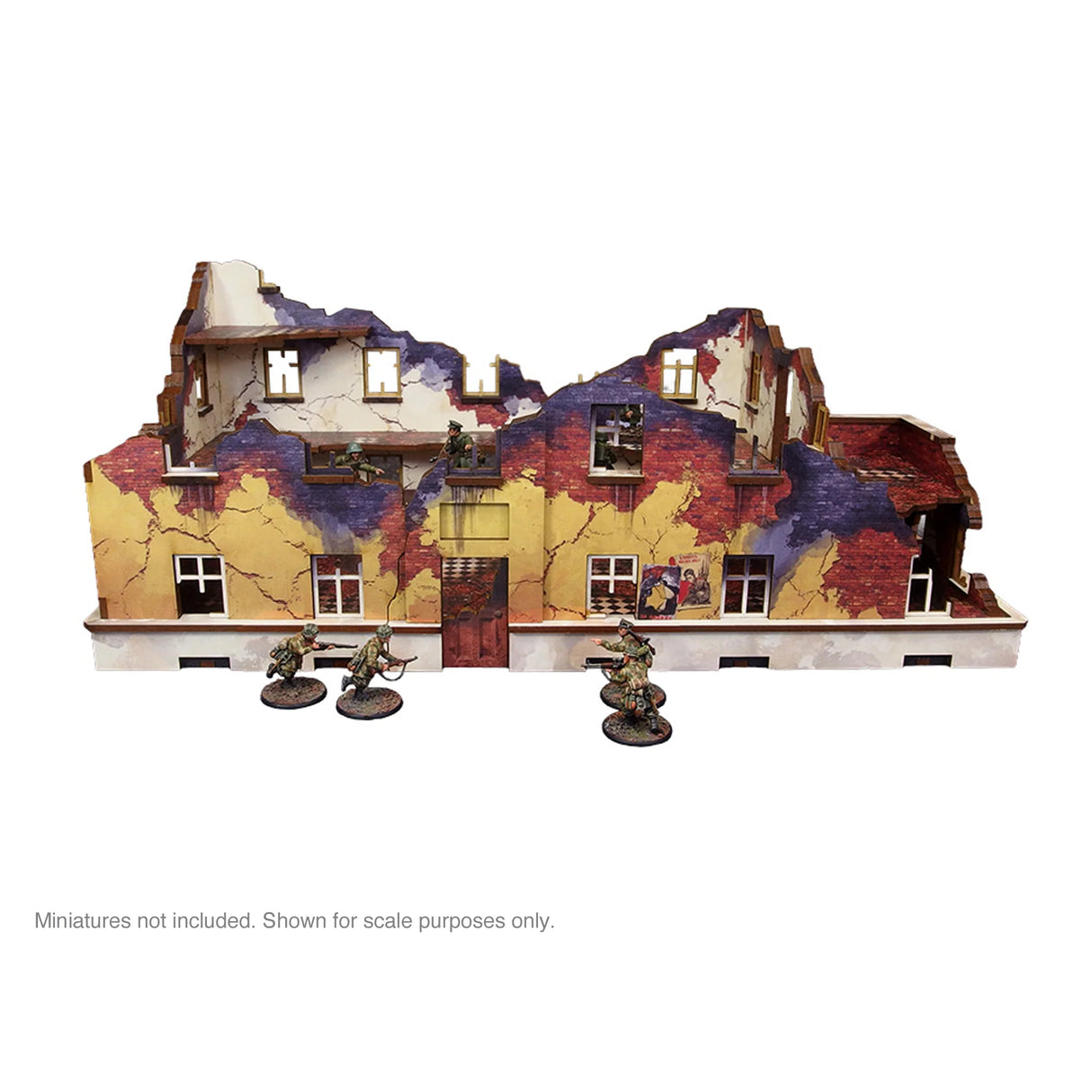 Micro Art Studio - Pre-Painted WW2 Ostfront Stalingrad School Right (With 3rd Floor)