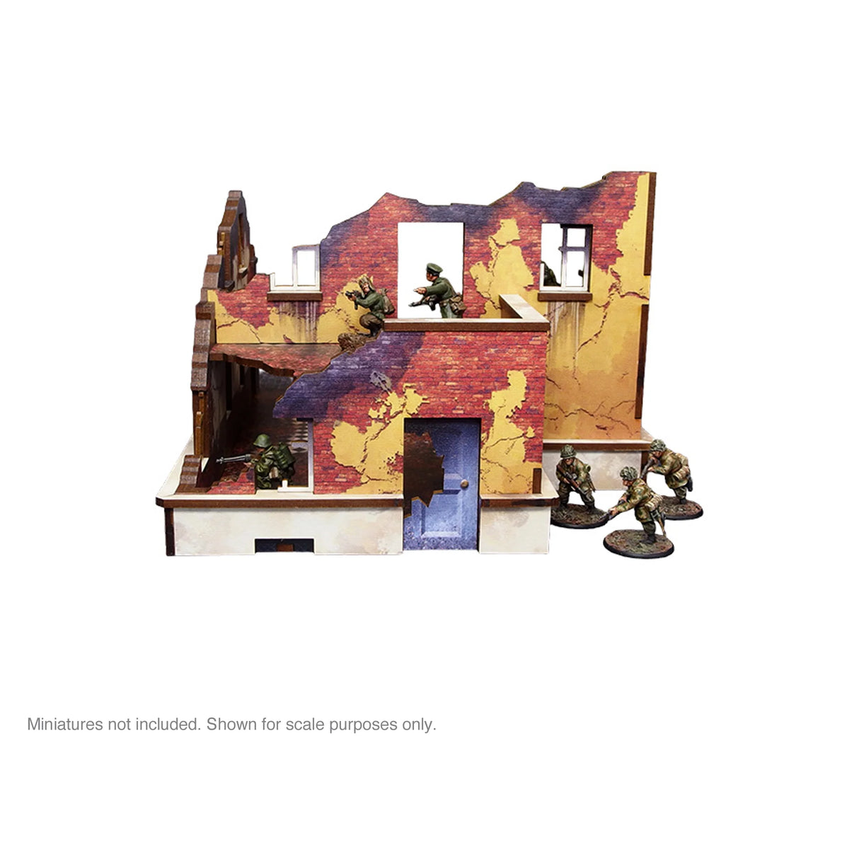 Micro Art Studio - Pre-Painted WW2 Ostfront Stalingrad School Left (With Balcony)
